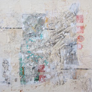 16. Canal Jagerroos, Melody Series IV, mixed media on canvas, 30 x 30 cm, 2013