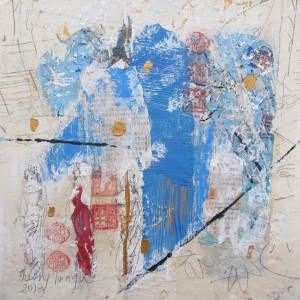 18. Canal Jagerroos, Melody Series VI, mixed media on canvas, 30 x 30 cm, 2013