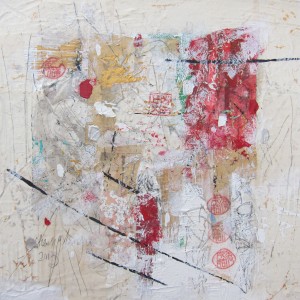 22. Canal Jagerroos, Melody Series X, mixed media on canvas, 30 x 30 cm, 2013